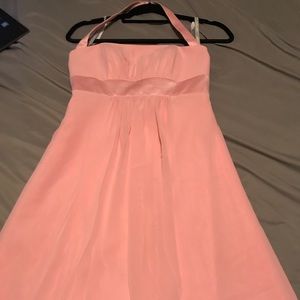 Knee-length halter dress
